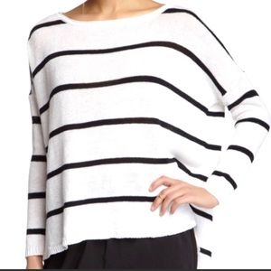 Alice + Olive Striped Linen Blend Sweater